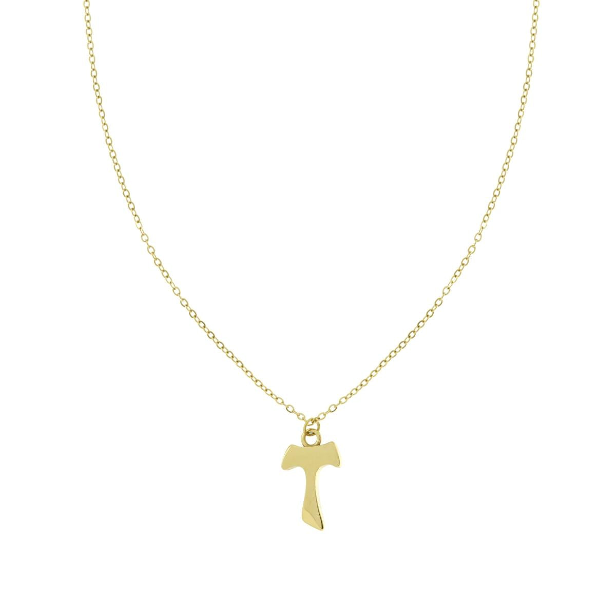 COLLANA CON CROCE TAO GOLD