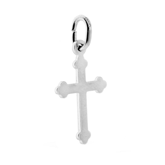 CIONDOLO CROCE GOTICA ARGENTO 925