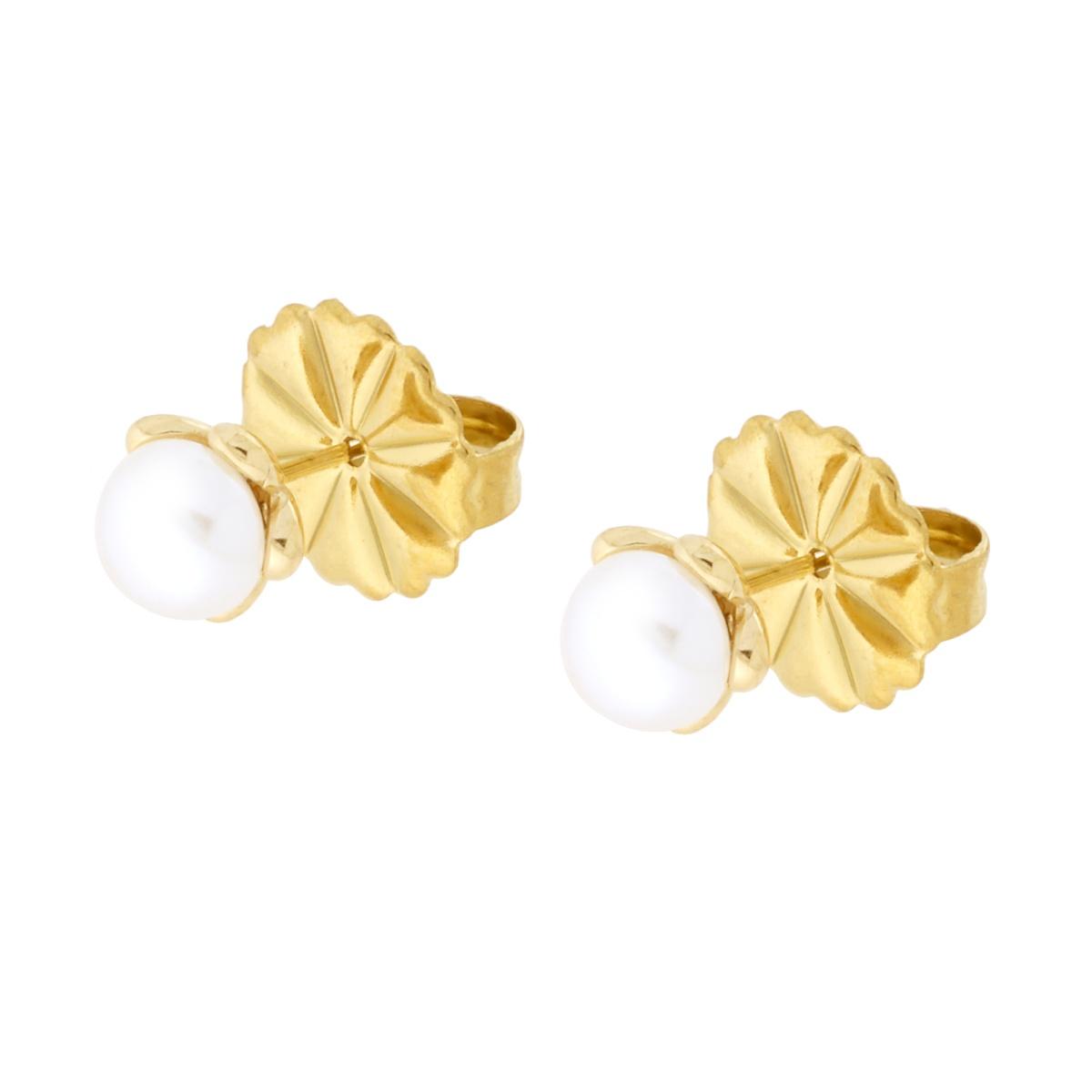 ORECCHINI FIORE GOLD CON PERLA