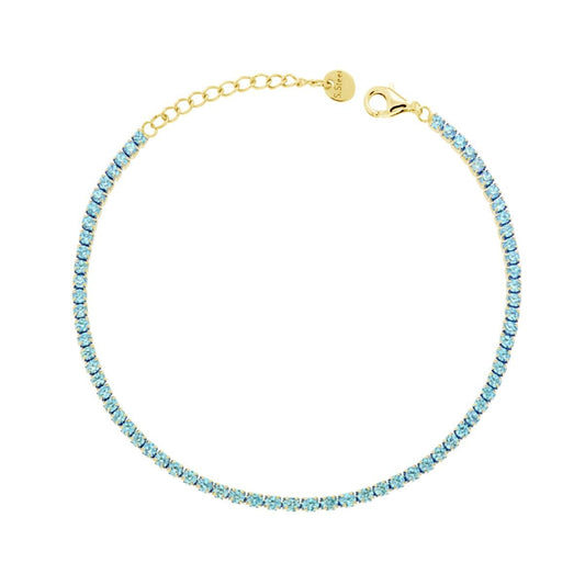 BRACCIALE TENNIS AZZURRO