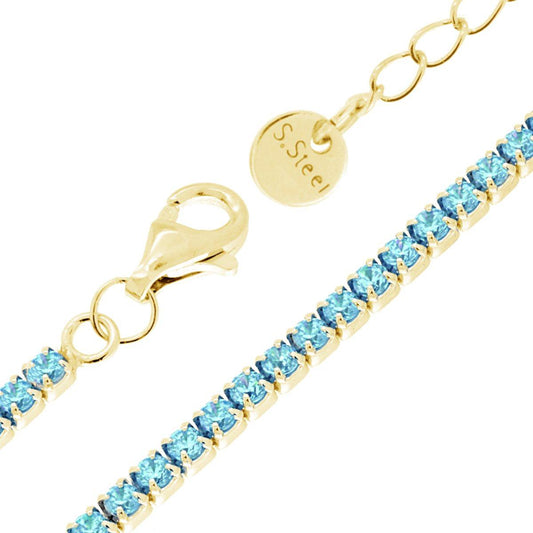BRACCIALE TENNIS AZZURRO