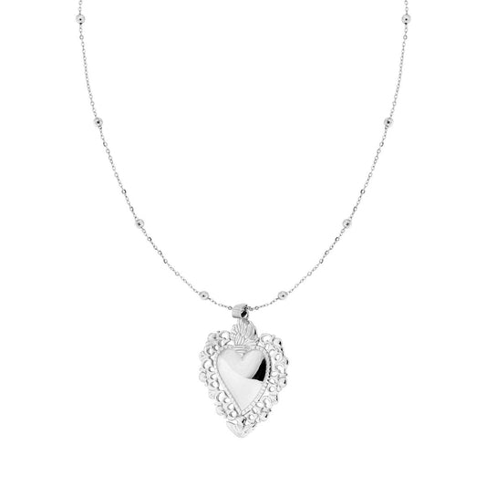 COLLANA CON PENDENTE CUORE VOTIVO