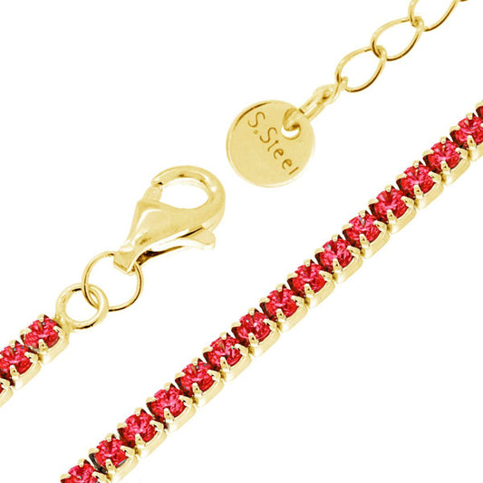 BRACCIALE TENNIS ROSSO