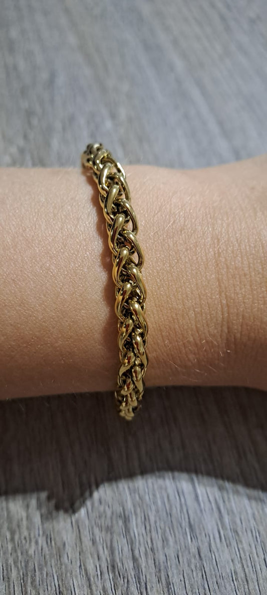 BRACCIALE CATENA SPIGA GOLD