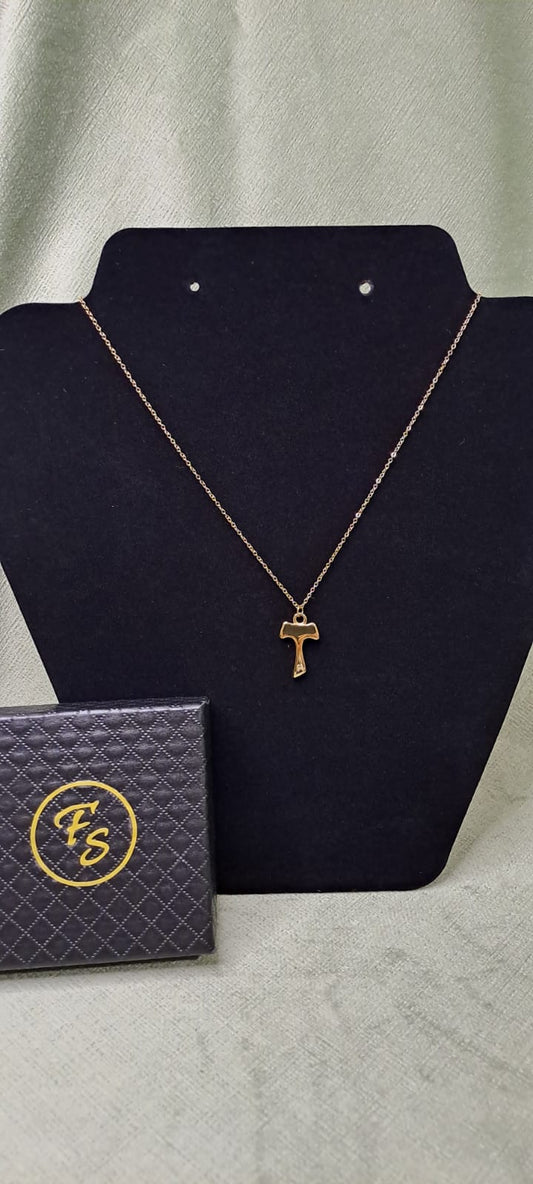 COLLANA CON CROCE TAO GOLD