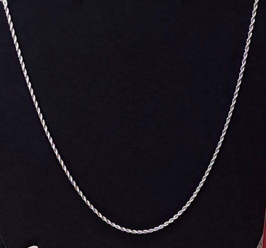 COLLANA CON CATENA A CORDA