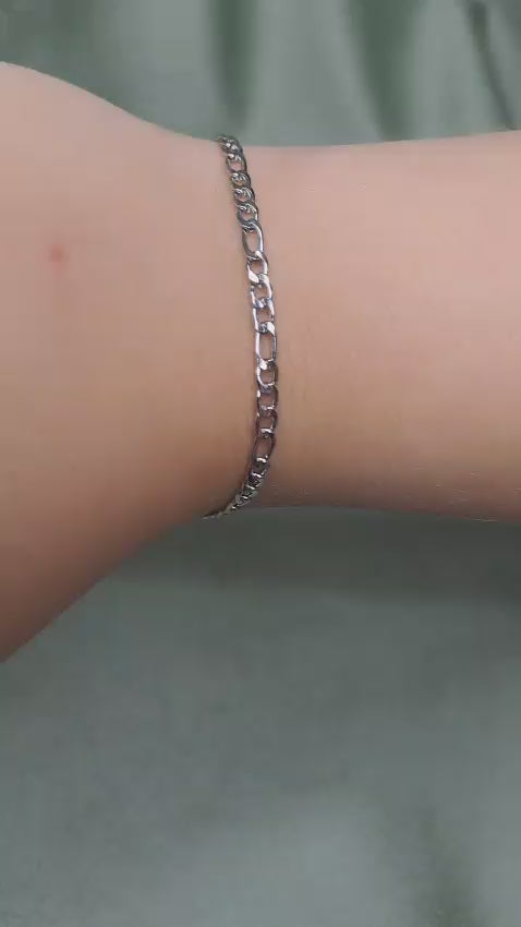 BRACCIALE MAGLIA PIATTA ALTERNATA