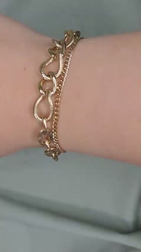 BRACCIALE DUE FILI GOLD